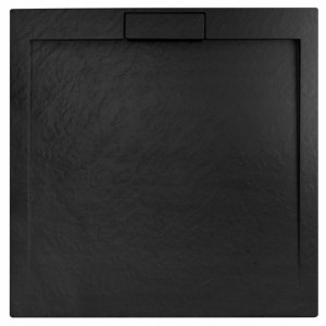 Brodzik Prysznicowy Prostokątny Czarny Grand 90x90