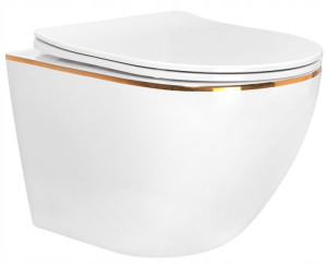 Misa WC Podwieszana Carlo Gold Edge Rimless Rea