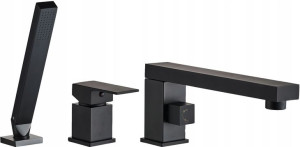 Bateria Wannowa Czarna Matowa 3 - Otworowa Rea
