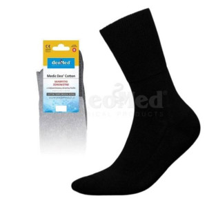 Skarpety Frotte Medic Deo Cotton Czarne 47-49