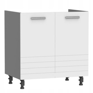 Szafka pod Zlew 80 cm PAULA Biały Mat