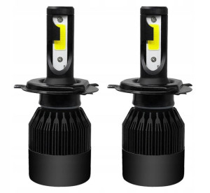 Zestaw LED COB H4 7200 lm 2 żarówki Gw24