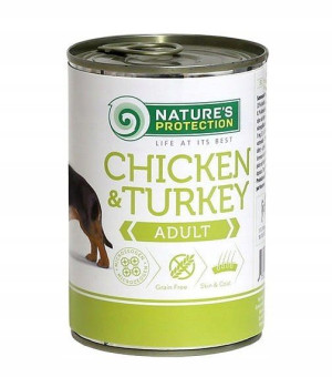 Natures Protection Pies Kurczak & Indyk 400g