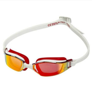 MP Okularki pływackie XCEED Titanium Mirror Red białe/ czerwone lustrzane