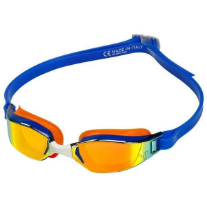 MP Okularki pływackie XCEED Titanium Mirror Orange niebieskie/pomarańczowe