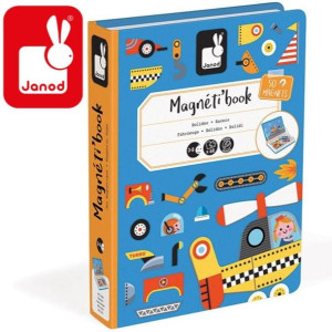 Magnetyczna układanka Pojazdy Magnetibook, Janod