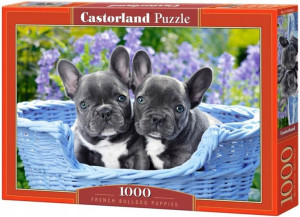Puzzle 1000 French Bulldog Puppies Castor