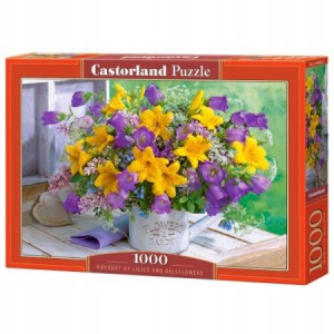 Puzzle 1000 Lilies and Bellflowers Castor