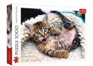 Puzzle 1000 Wesoły kotek Trefl