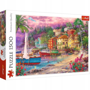 Puzzle 1500 Na złotych brzegach Trefl
