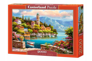 Puzzle 2000 Village Clock Tower Castorland