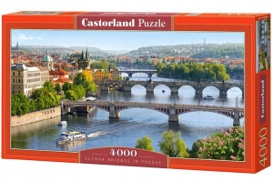 Puzzle 4000 Vltava Mosty w Pradze Castor