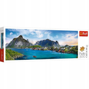 Puzzle 500 Panorama Archipelag Lofoty Trefl