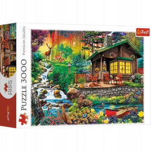 Puzzle Trefl Chatka w lesie 3000
