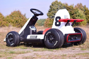 !HIT! SZYBKI GOKART Auto na akumulator do 13KM/H+STALOWA REGULOWANA RAMA!