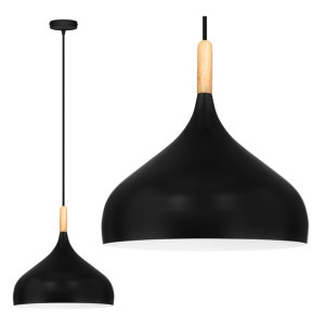 Lampa Sufitowa Wisząca Pendant Czarna