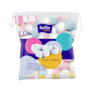 Bella Waciki Kosmetyczne Kolorowe 100 Szt