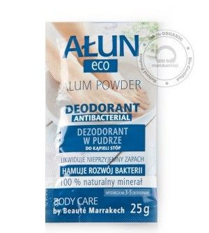 Maroko Ałun Naturalny Puder Szaszetka 25g
