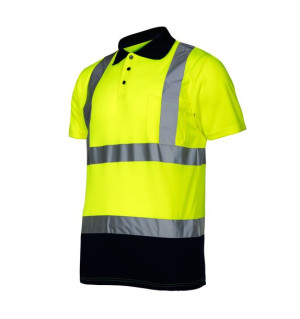 Koszulka polo ostrzegawcza, żółta, "xl", ce, lahti