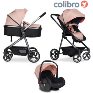 Wózek dziecięcy Colibro OneMax 3w1 - OneMax 3w1 Flamingo