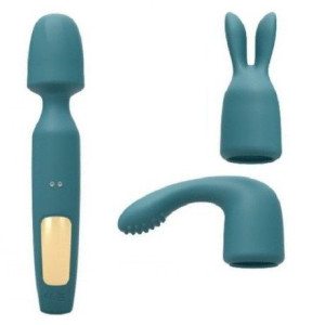 Wibrator 3w1 Różdżka + 2x Sex Końcówka 16 Fun