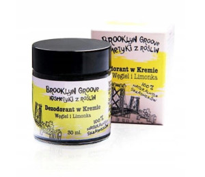 Brooklyn Groove, dezodorant w kremie – Węgiel i Limonka, 30 ml