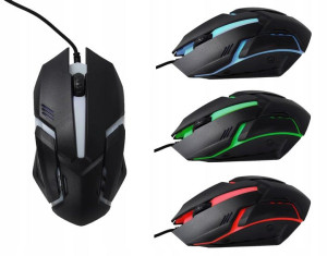 Mysz Rgb Myszka Gamingowa Dla Graczy Led 1200 Dpi