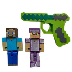 MINECRAFT Duży Zestaw Figurek + Akcesoria
