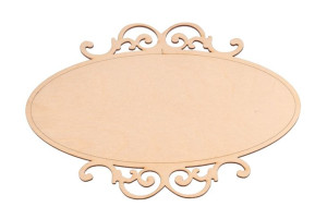 Dekor drewniany ozdoba decoupage duży