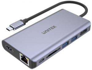 Hub Usb-c - 2x Usb 3.1 Hdmi Dp Rj45 Unitek