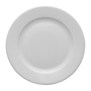 Talerz obiadowy Lubiana Kaszub 24 cm biały