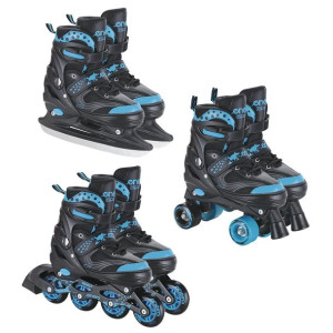 Rolki wrotki łyżwy Enero Lemon 3w1 34- 37 black blue
