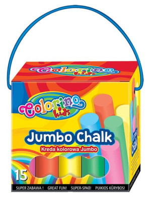 Kreda kolorowa Jumbo 15 sztuk w pudełku Colorino