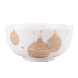 Miska salaterka porcelanowa Golden Christmas 13,5 cm