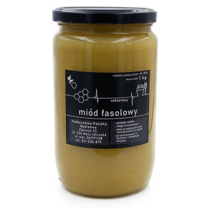 Miód fasolowy 1000g Nadbużańska Pasieka Wędrowna