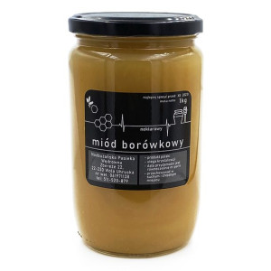 Miód borówkowy (borówka amerykańska) 1000g Nadbużańska Pasieka Wędrowna