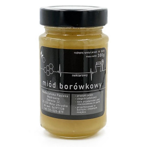 Miód borówkowy (borówka amerykańska) 300g Nadbużańska Pasieka Wędrowna