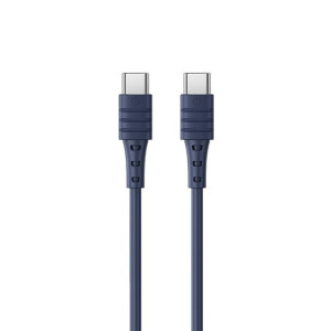 Remax Kabel Zeron RC-068 Typ C na Typ C 65W 1 metr niebieski