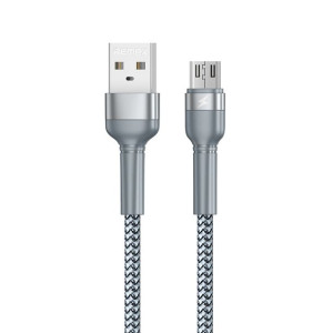Remax Kabel Jany RC-124m USB na micro USB 2,4A 1 metr Srebrny
