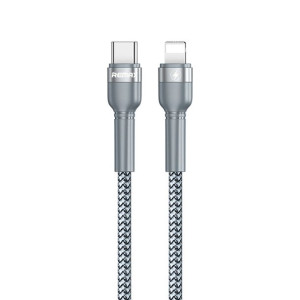 Remax Kabel Jany RC-171 Typ C na Lightning PD 20W 1 metr Srebrny