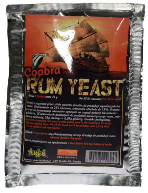 COOBRA RUM drożdże gorzelnicze do rumu