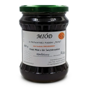 Miód Spadziowy iglasto-liściasty 650g Pasieka Swojskie Miody