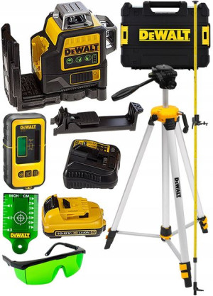 Laser krzyżowy 3x360 DeWALT DCE089D1G +akcesoria