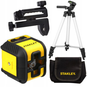 Laser krzyżowy czerwony 12m STANLEY CUBIX + statyw