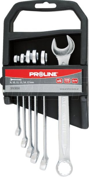 Klucze płasko-oczkowe 8-17mm 6cz PROLINE 35306