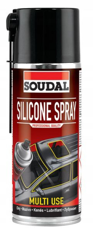 SILIKON w sprayu aerozl 400ml SOUDAL SILICONE SPRA
