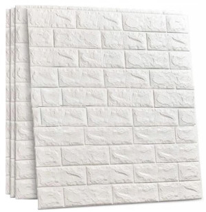 4X Tapeta Cegła 3D Samoprzylepna Panele Diy 77X70Cm