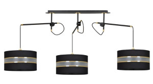 Czarna nowoczesna lampa wisząca - D087-Narvis