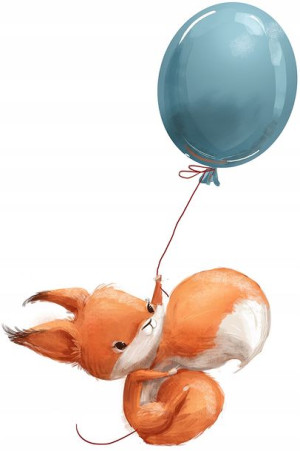 XXL Naklejka na ścianę LISEK Balony 115x172cm