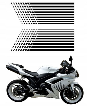 Naklejki Na Motor Ścigacz Motocykl Pasy 51x17cm 2x